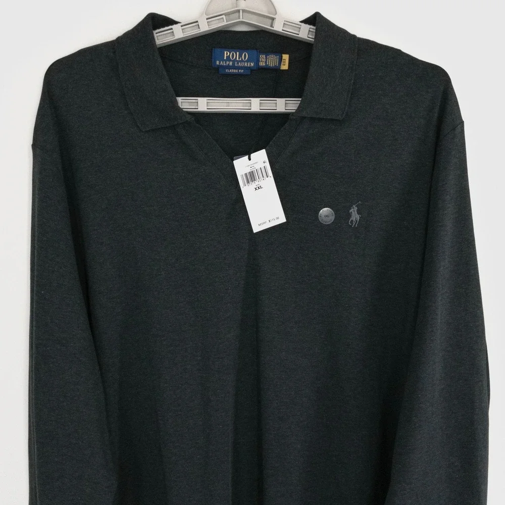 Polo Ralph Lauren Men's XXL Soft Cotton Long Sleeve Polo Shirt Classic Fit $115